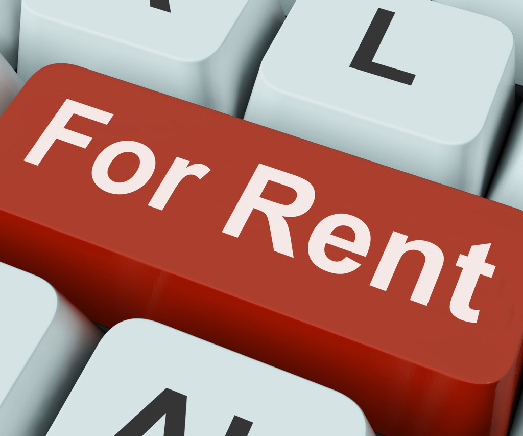 For Rent Key Means Lease Or Rental.